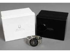 A gents Bulova Accutron wrist watch with box, not