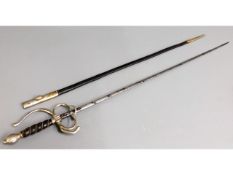A continental officers dress sword, 37in long