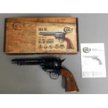 A boxed authentic looking Colt SAA .45 Co2 BB gun