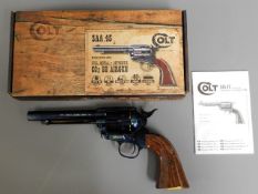 A boxed authentic looking Colt SAA .45 Co2 BB gun
