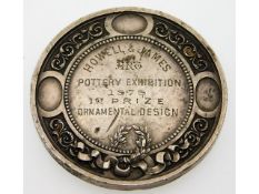 A late Victorian silver medal awarded by Hywell &