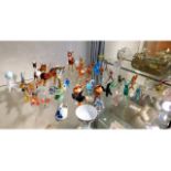 A quantity of mostly Murano glass animals & other