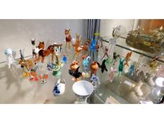 A quantity of mostly Murano glass animals & other