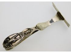 A 1913 Birmingham silver pusher with child & hare