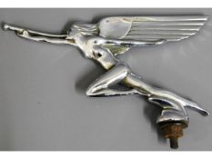 An art deco period chrome car mascot by L. L' Epla