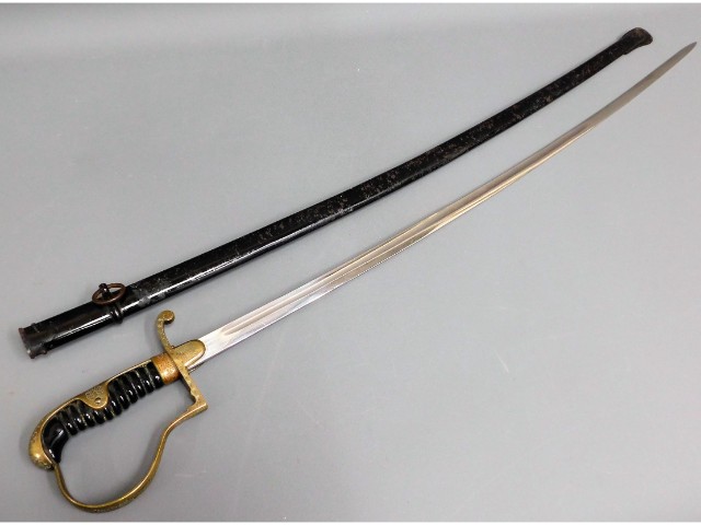 A Nazi Germany Third Reich officers dress sword by