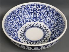 A late Victorian Cauldon 'Teutonic' porcelain wash