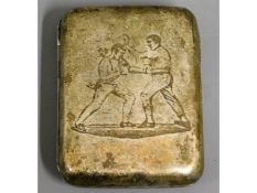 An 1886 Victorian London silver cigarette case by