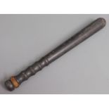 A vintage police truncheon, 15in long