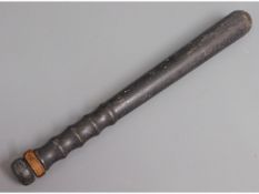 A vintage police truncheon, 15in long