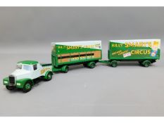 A Corgi Billy Smarts Circus Scammel truck, unboxed