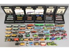 A quantity of boxed vintage diecast model railway