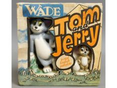 A boxed Wade porcelain Tom & Jerry set