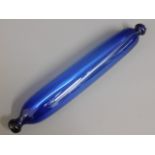 A c.1860 mid Victorian Bristol blue glass rolling