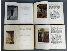 Two Medici books relating to King Arthur with illu