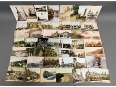 Approx. 100 topographical postcards relating to to