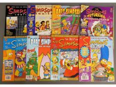Eight Simpsons comics including March 1997 with ot