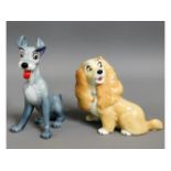 A pair of blow up Wade Disney Lady & the Tramp por