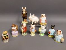 Five Beswick Beatrix Potter figures, tallest 5.75i