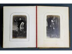 A 19thC. carte de visite type photo postcard album