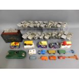 A quantity of vintage diecast & other model vehicl