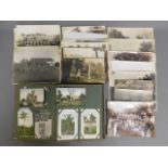 A quantity of military interest postcards in album