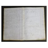 A Victorian 19thC. hand written ledger, 1859 earli