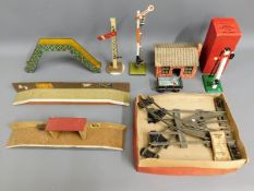 A quantity of "O" gauge railway accessories