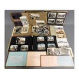 Four photo & post card albums, two autograph books