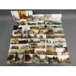 Approx. 70 topographical postcards relating to Ken