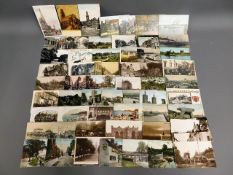 Approx. 70 topographical postcards relating to Ken