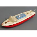 A Sutcliffe tinplate model pond boat