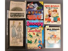 A Lucie Atwell annual twinned with Snoopy comics &