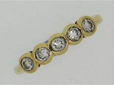 A 9ct gold ring set with approx. 0.5ct diamond, 2.