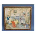 A vintage Margaret Ross print titled "Bedtime", fr