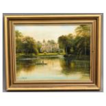A framed oil of River Wye scene by George Willis-P