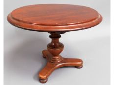 A 19thC. apprentice piece tilt top breakfast table