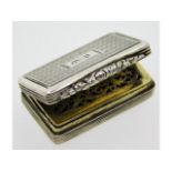 A George IV 1828 Birmingham silver vinaigrette by