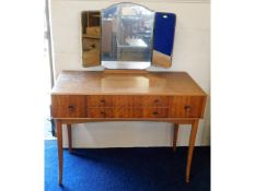 A mid 20thC. retro Vesper dressing table with mirr