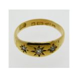 An 1885 Deakin & Francis 18ct Chester gold ring se