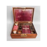 A Dalton rosewood writing box, 10.75in wide