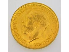 A 1911 full gold sovereign, 8g