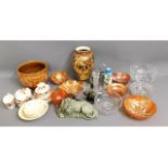 A quantity of mixed glass & ceramics inc. carnival