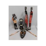 A small collection of decorative ethnic collectabl