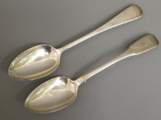 A Georgian London silver tablespoon by Thomas Wilk