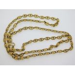 A 9ct gold chain, 30.75in long, 28.7g