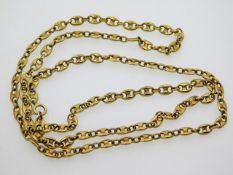 A 9ct gold chain, 30.75in long, 28.7g
