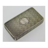 An early Victorian 1856 London silver match case b
