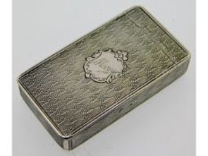 An early Victorian 1856 London silver match case b