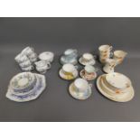 A 1930's 21 piece Royal Albert bluebell tea set fo